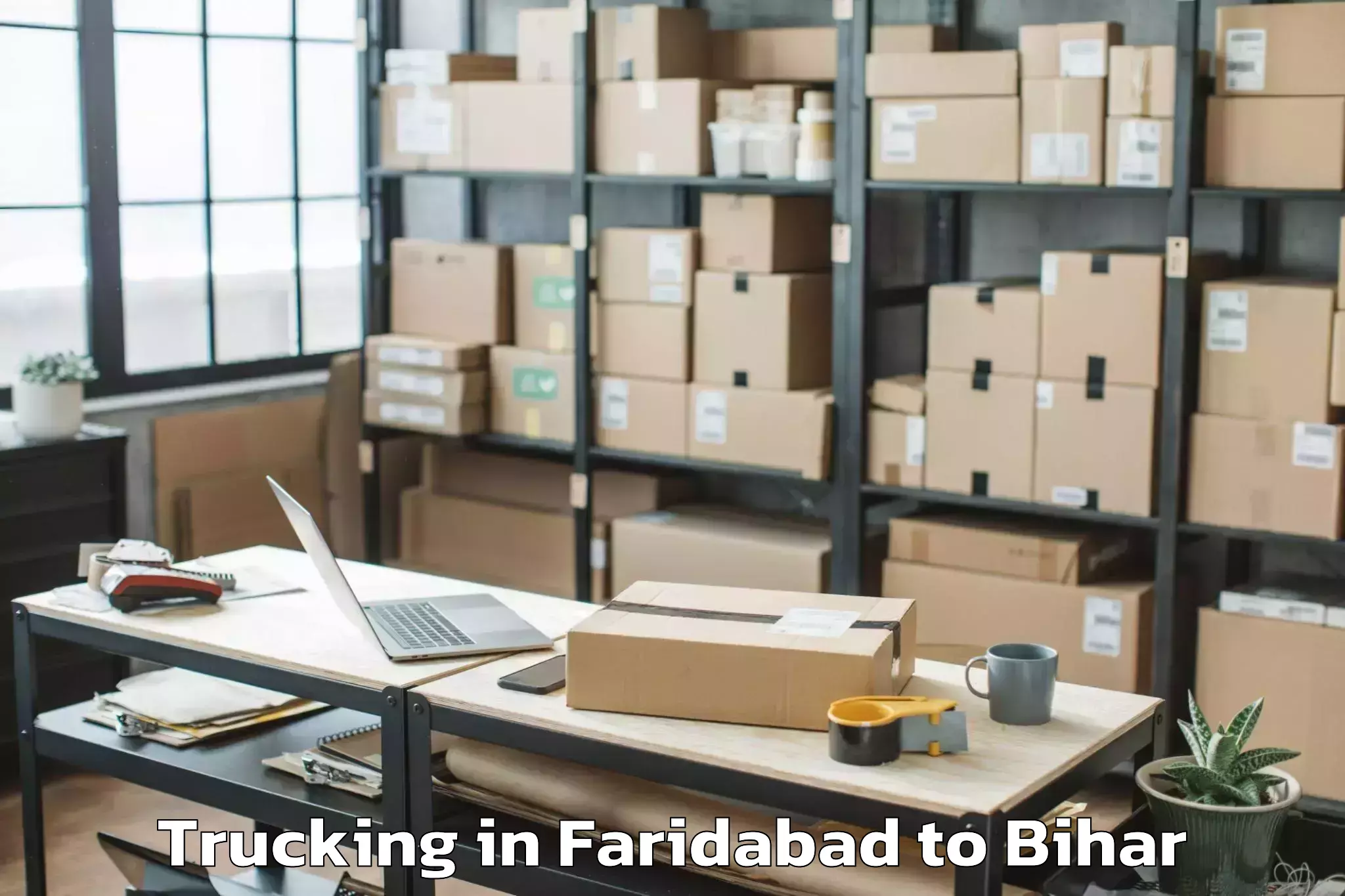 Trusted Faridabad to Luckeesarai Trucking